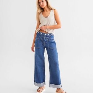 NWT Free People Palmer Cuffed Jeans